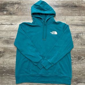 Blueish Green North Face Hoodie